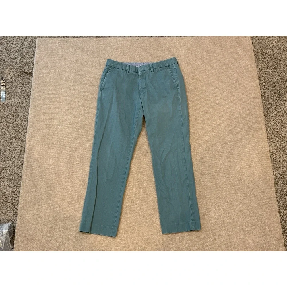 J. Crew Men's Chino Pants W31 x L28 Urban Slim Lightweight Blue Green Teal